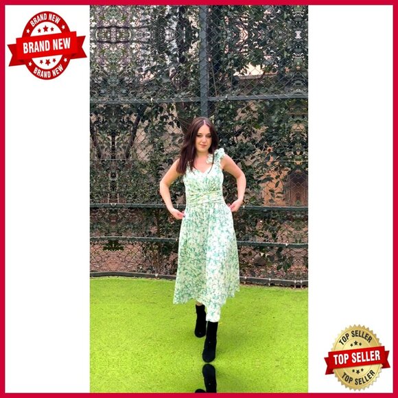 Floral Maxi Dress Elegant Wedding Guest Formal Summer Casual with Pockets - Picture 7 of 7